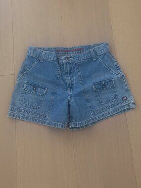 'Joey Potter' Dawson's Creek Tommy Hilfiger Women's Denim Utility Shorts - Blue